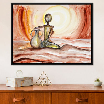 Sunset in Africa Canvas Wall Art