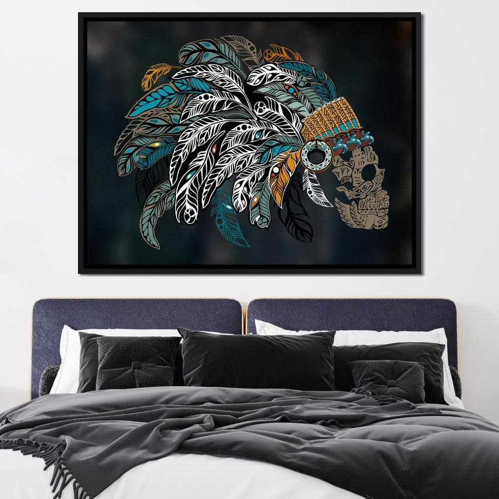 Ornamental Skull Canvas Wall Art
