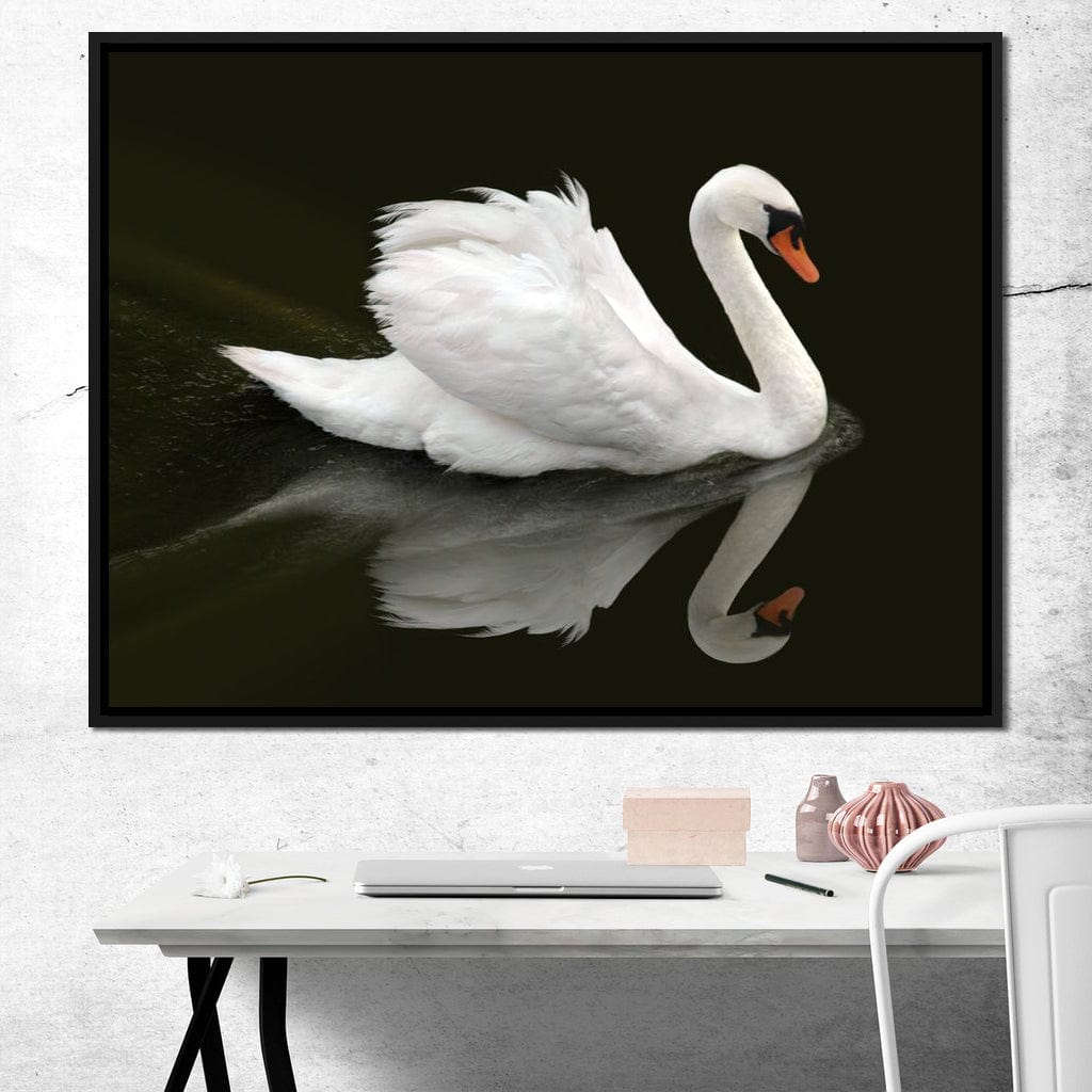 Swan Canvas Wall Art