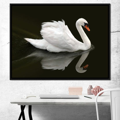 Swan Canvas Wall Art