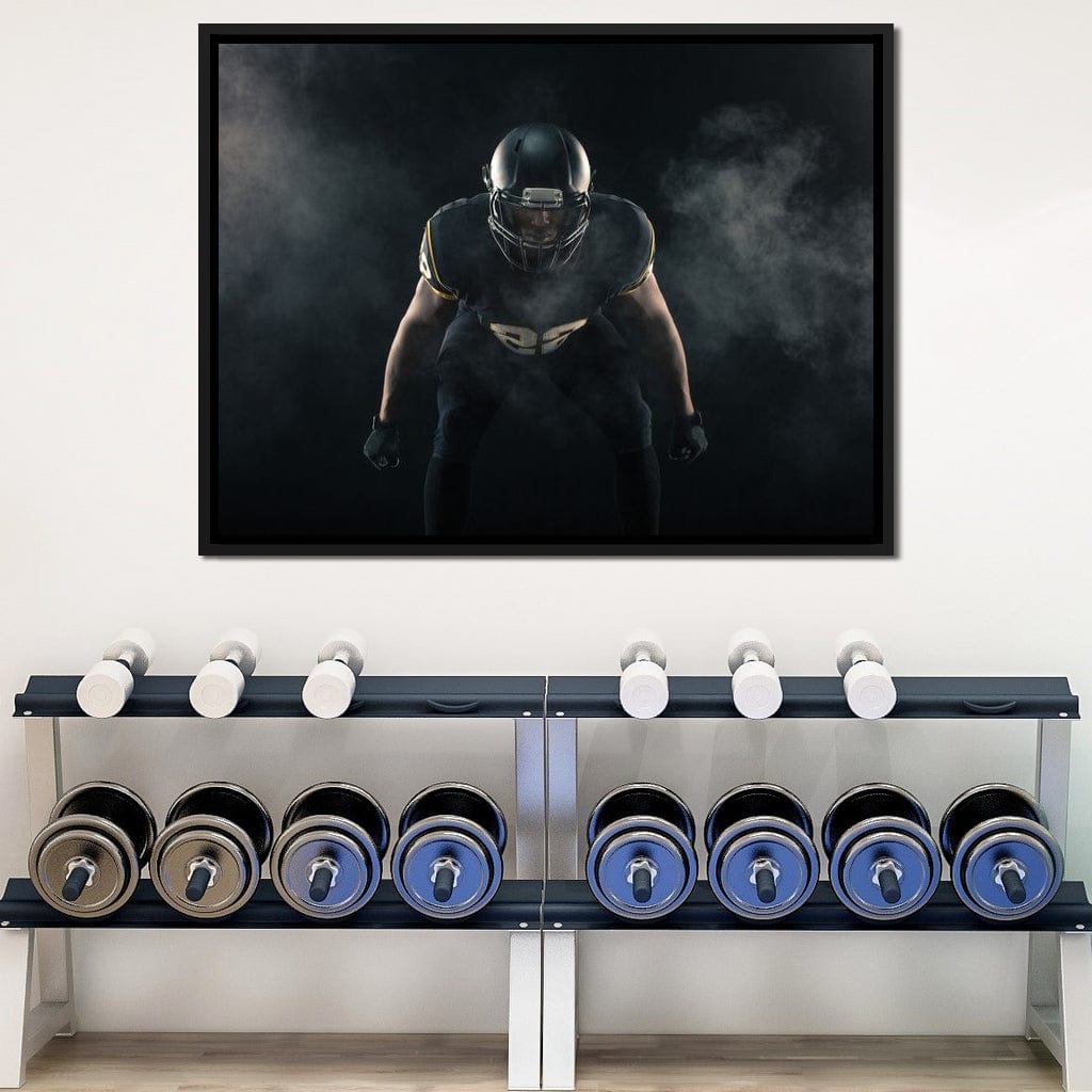 Football Athlete Canvas Wall Art