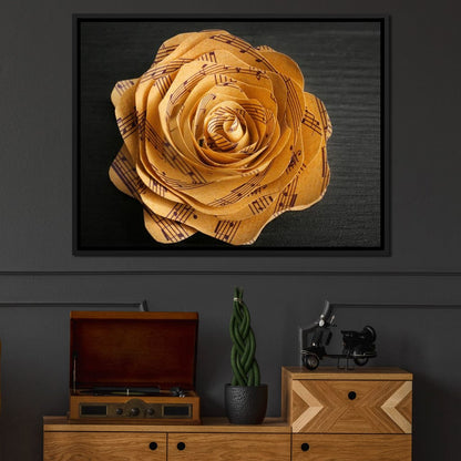 Musical Flower Canvas Wall Art