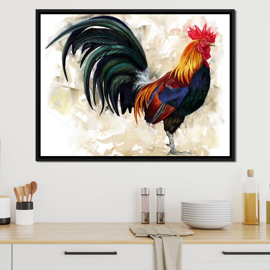 Rooster Canvas Wall Art