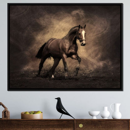 Brown Horse Canvas Wall Art