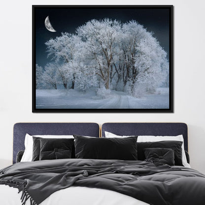 Winter Snow Forest Canvas Wall Art