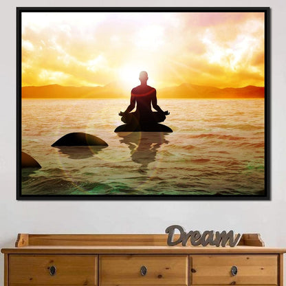 Meditation Master Canvas Wall Art