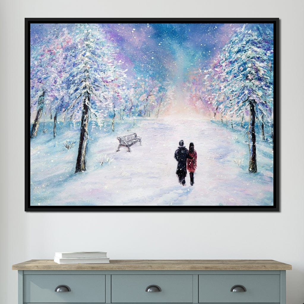 Winter Walk Canvas Wall Art