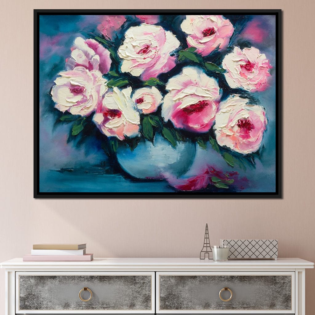 Beautiful Peonies Canvas Wall Art