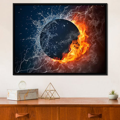 Black Hole Elements Canvas Wall Art