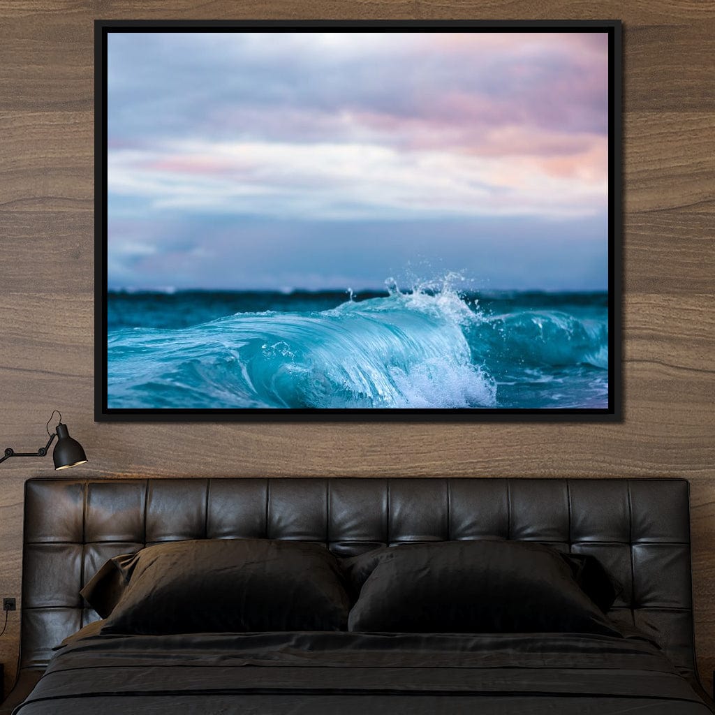 Blue Waves Canvas Wall Art