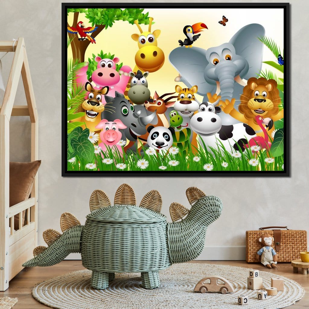 Cute Animals Canvas Wall Art