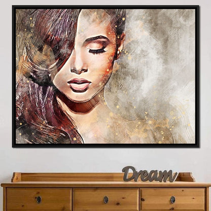 Girl Watercolor 4 - Mateo Canvas Wall Art
