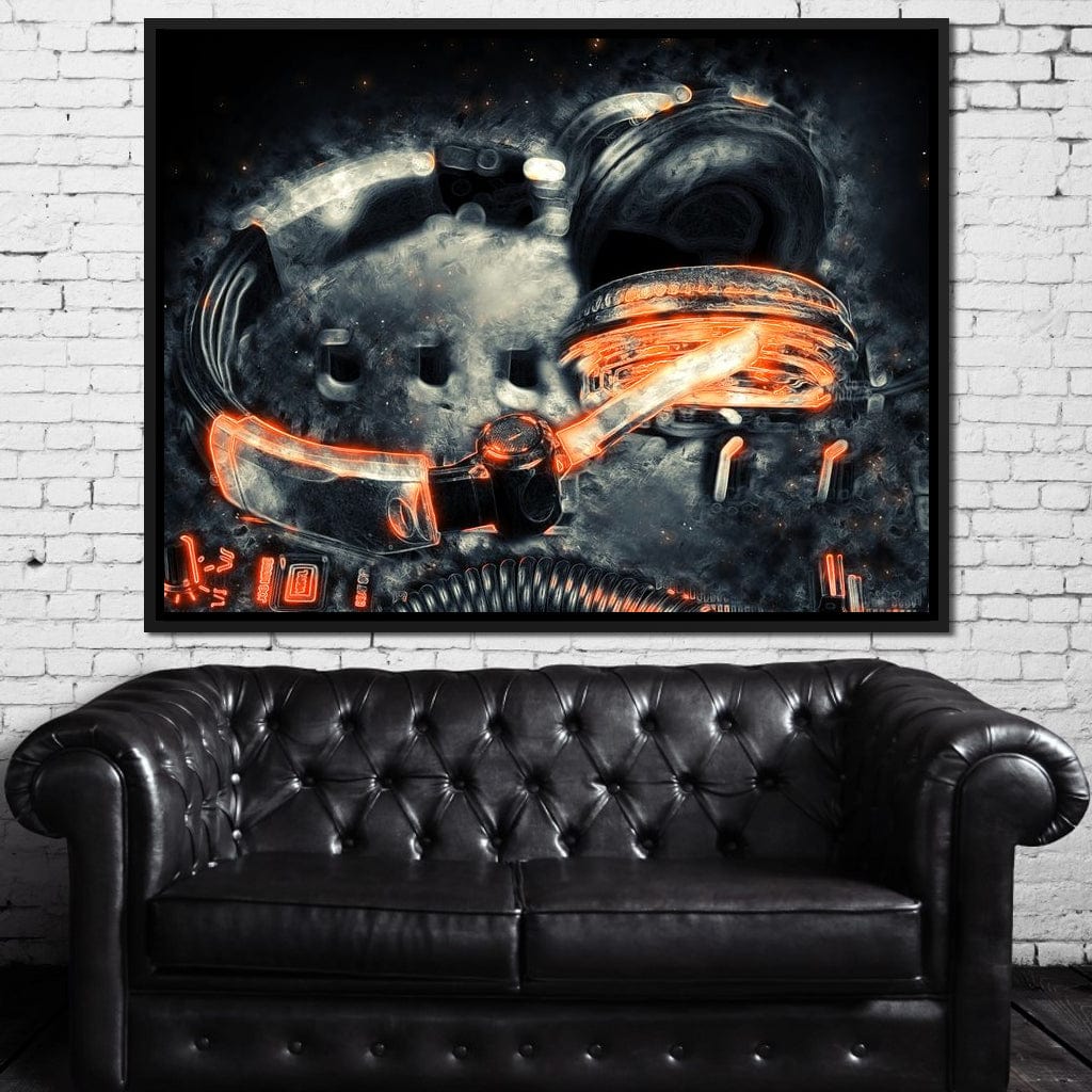 Neon Beats Canvas Wall Art