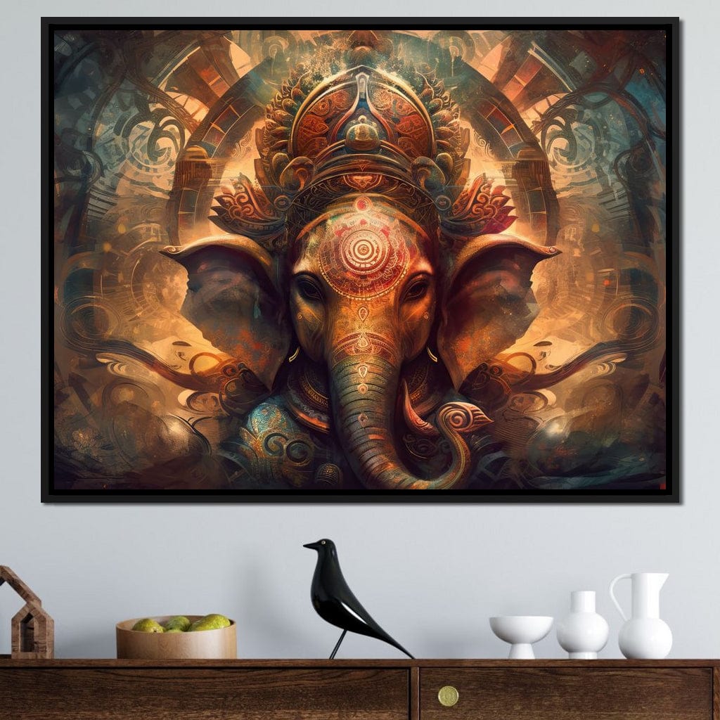 Majestic Ganesha Canvas Wall Art
