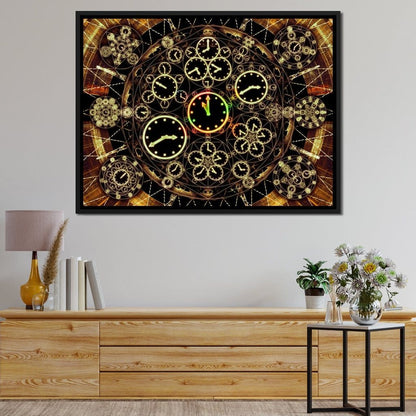 Circles of Time Canvas Wall Art