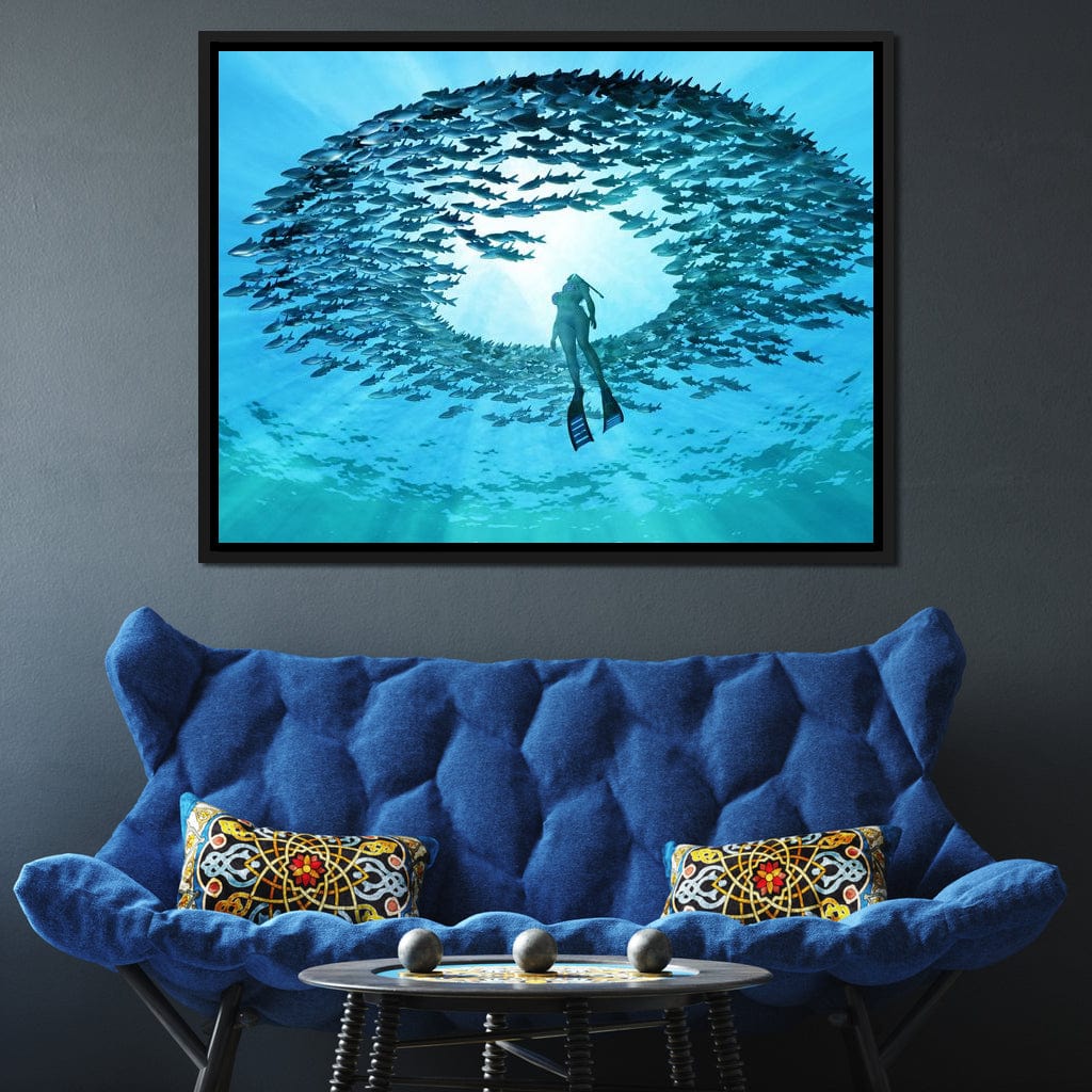 Eye of the Ocean Canvas Wall Art