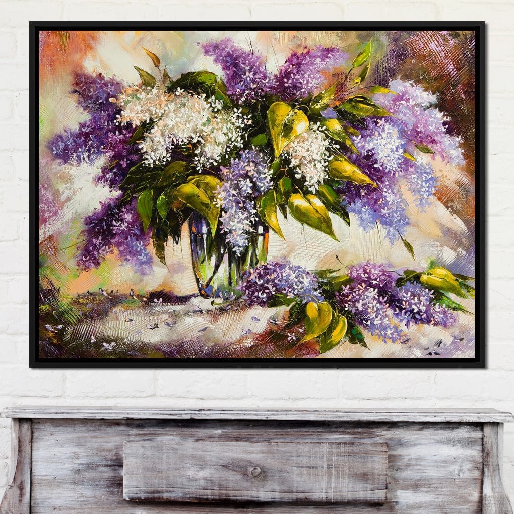 Lilac Bouquet Canvas Wall Art