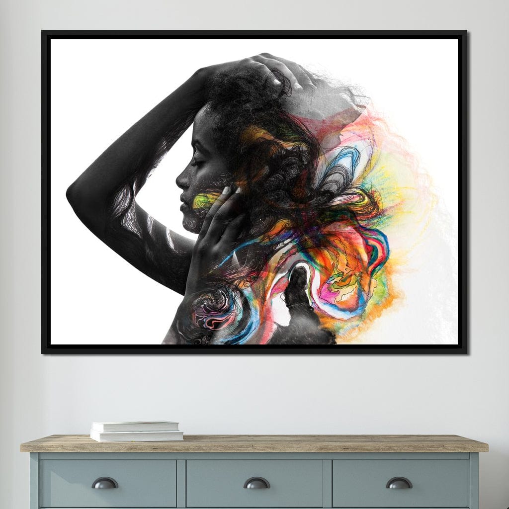 Colorful Hair Canvas Wall Art