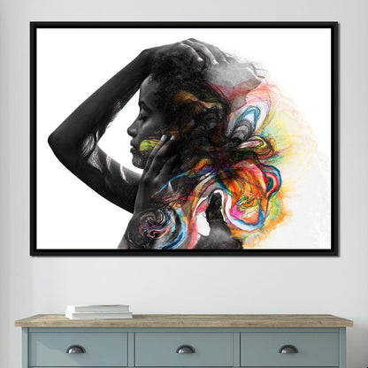 Colorful Hair Canvas Wall Art