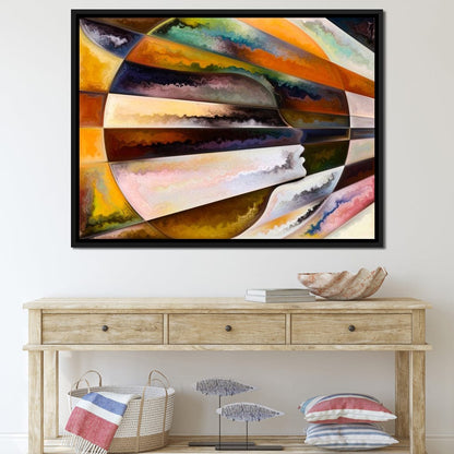 Colored Visage Canvas Wall Art