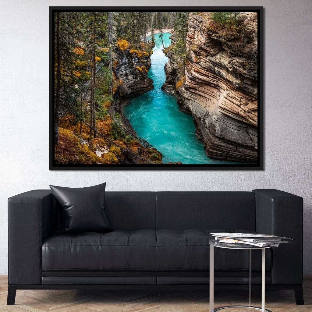 Athabasca Falls Canvas Wall Art