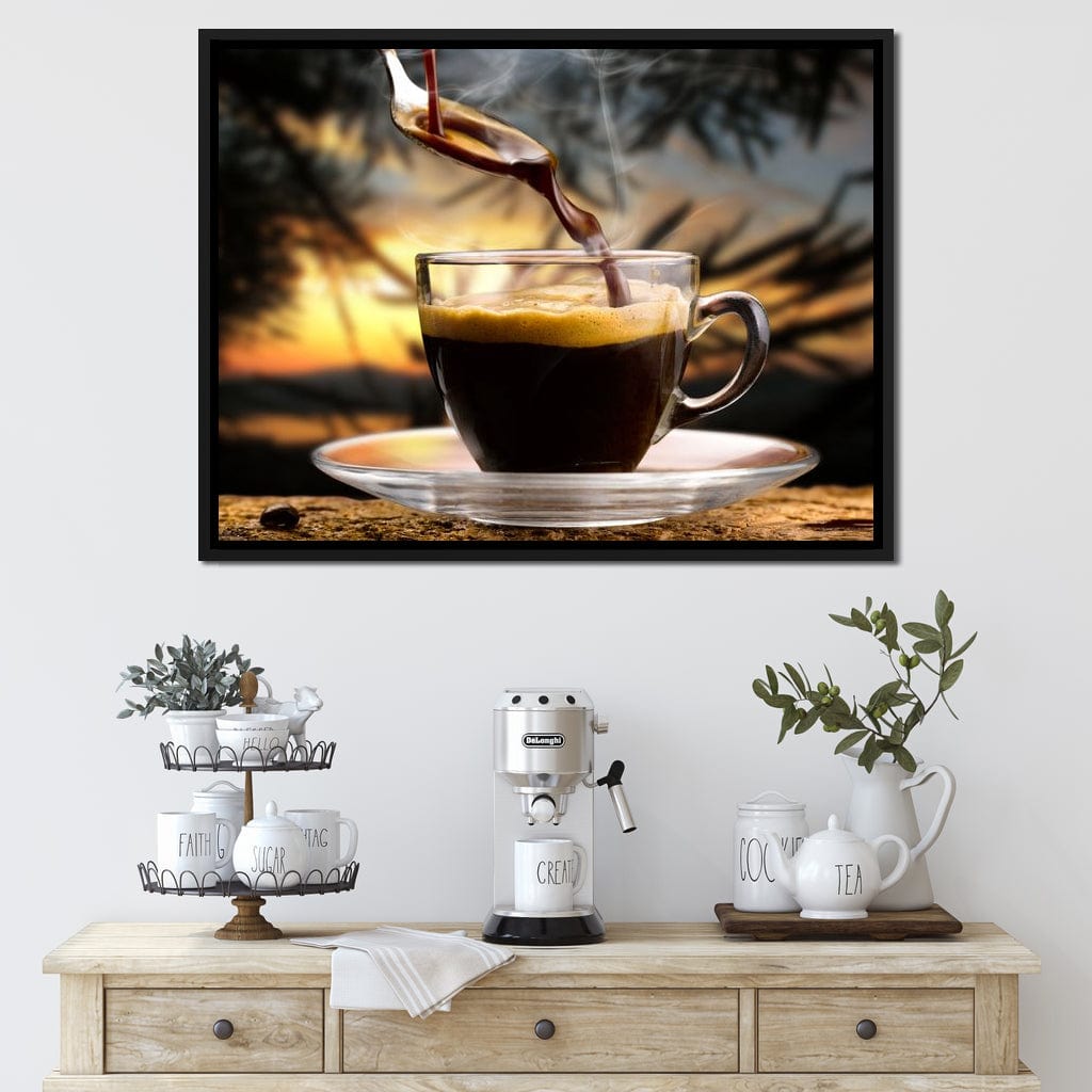 Hot Coffee Canvas Wall Art