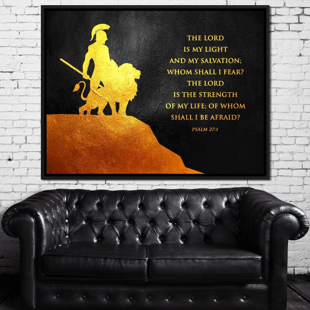 Psalm 27:1 Canvas Wall Art
