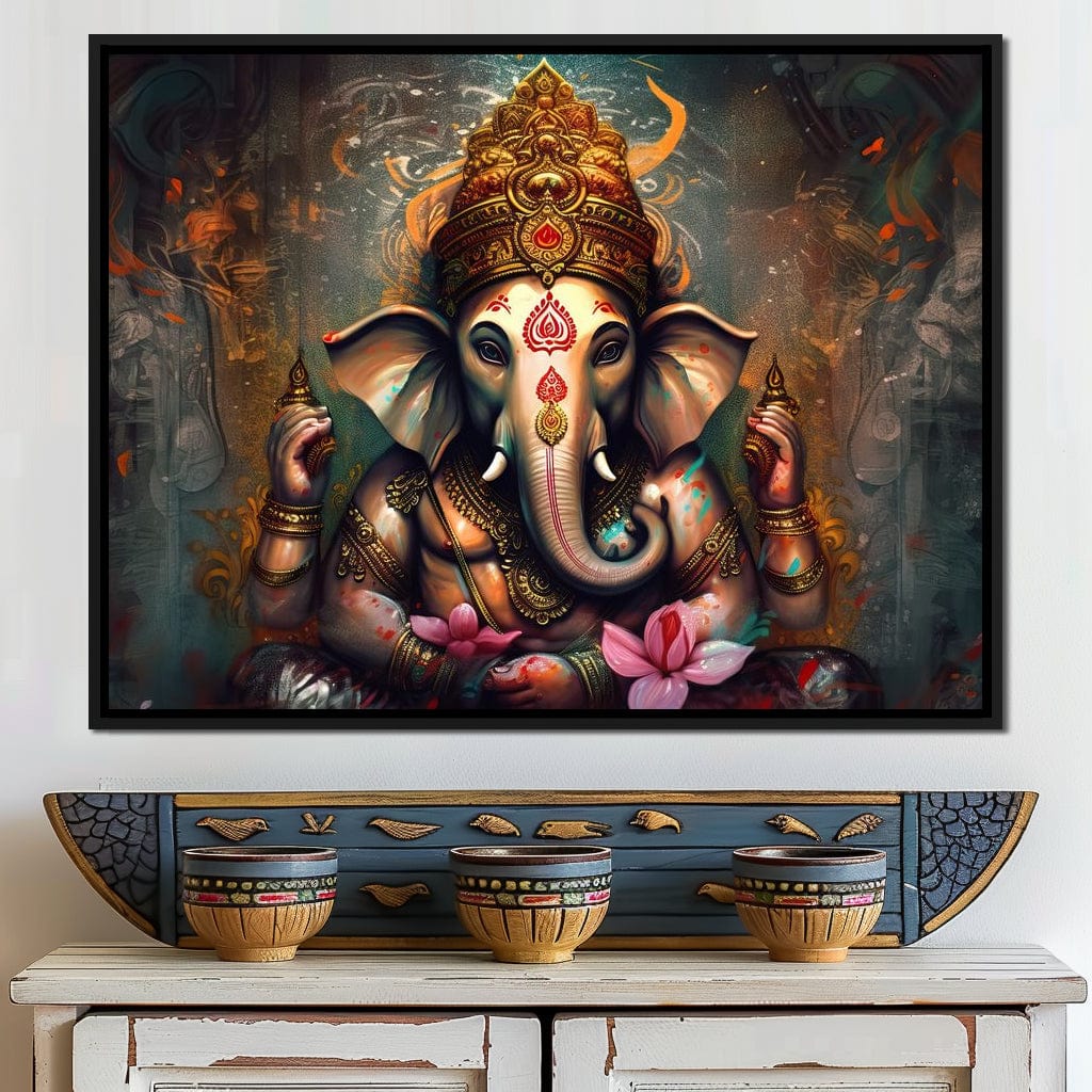 Ganesha's Wealth Canvas Wall Art