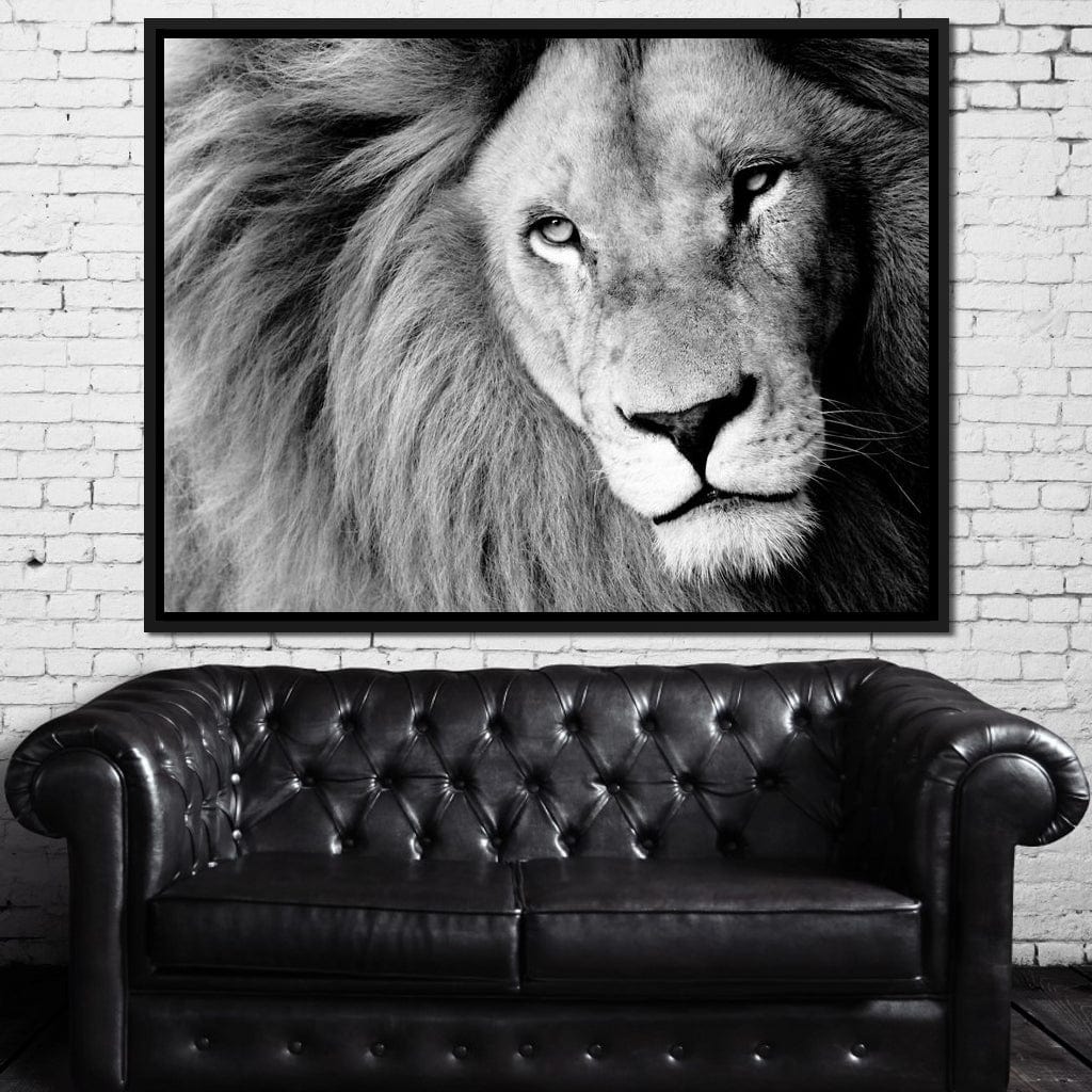 Lion Portrait Canvas Wall Art