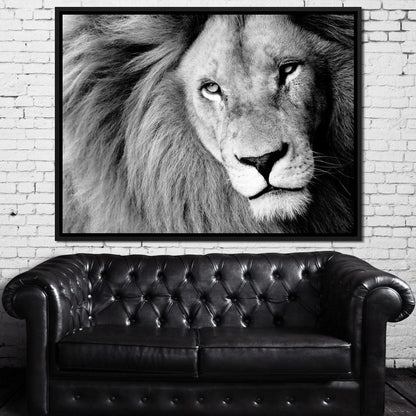 Lion Portrait Canvas Wall Art