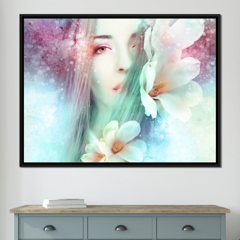 Spring Lady Canvas Wall Art