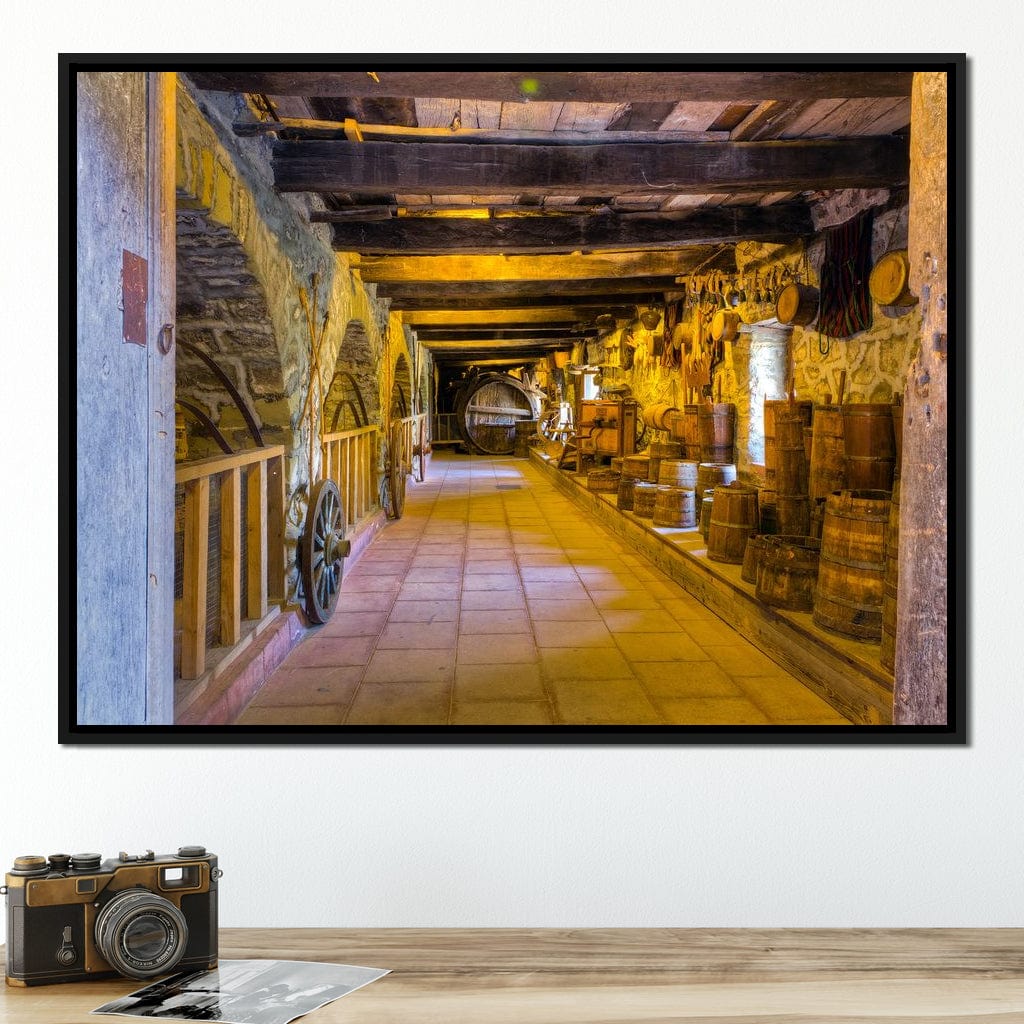 Inside the Old Barn Canvas Wall Art