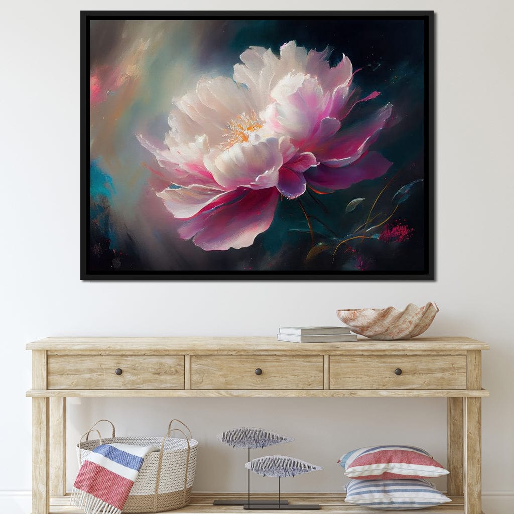 Peonie Flower 3 Canvas Wall Art