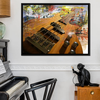Bass Guitar Canvas Wall Art