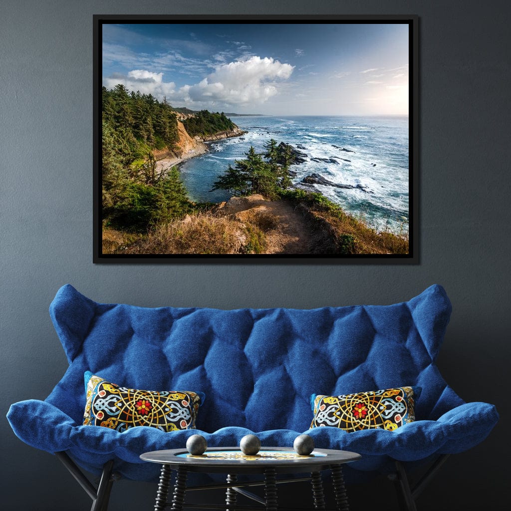 Blue Coast Canvas Wall Art