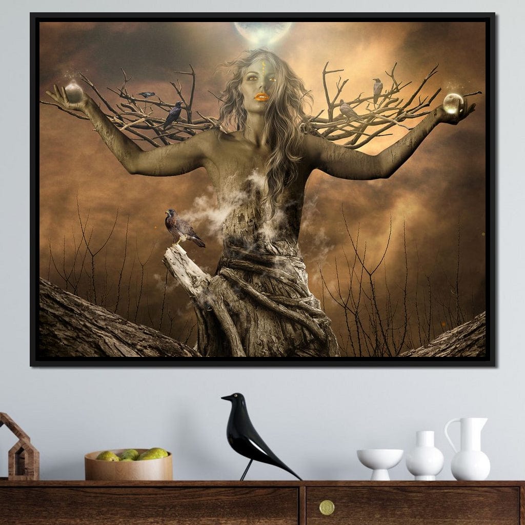 Tree Shaman Canvas Wall Art