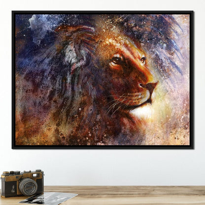 Glory Lion Canvas Wall Art