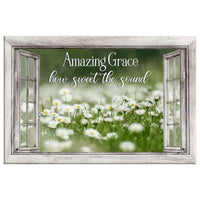 amazing grace wall art amazing grace how sweet the sound canvas daisy paintings (Landscape)