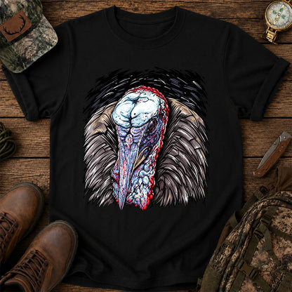 Turkey Portrait T-Shirt, Detailed Turkey Hunting Tee