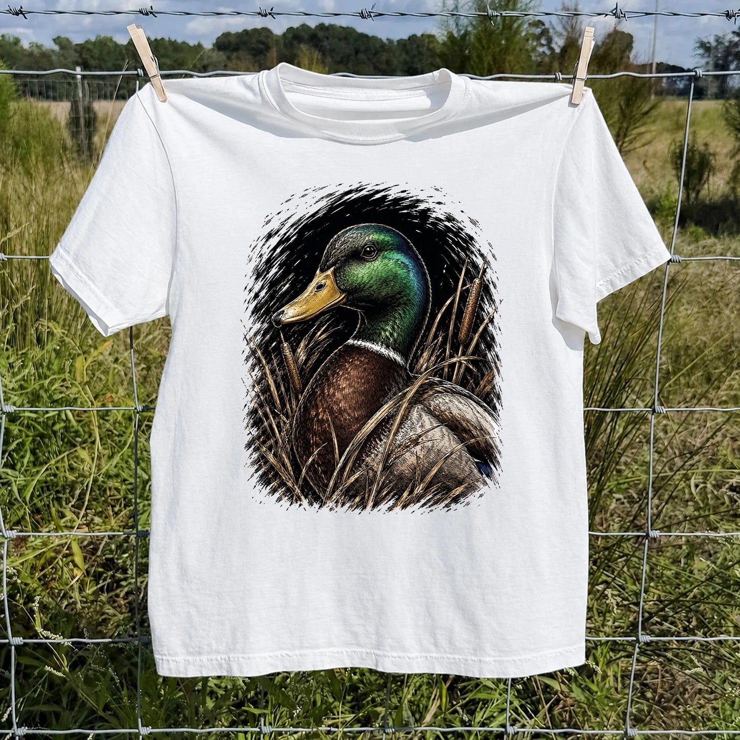 Mallard Duck T-Shirt, Vintage Waterfowl Hunting Tee