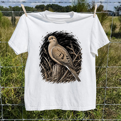 Mourning Dove T-Shirt, Vintage Birdwatcher Nature Tee