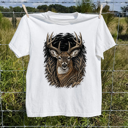 Whitetail Buck T-Shirt, Vintage Deer Hunting Tee