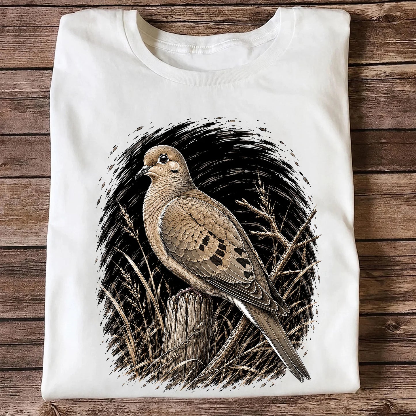 Mourning Dove T-Shirt, Vintage Birdwatcher Nature Tee