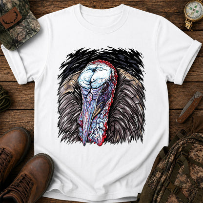 Turkey Portrait T-Shirt, Detailed Turkey Hunting Tee