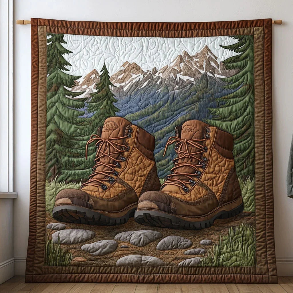 Adventure Boots Quilt Blanket