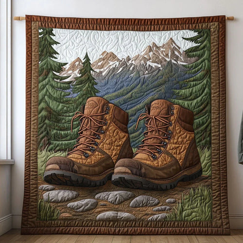 Adventure Boots Quilt Blanket