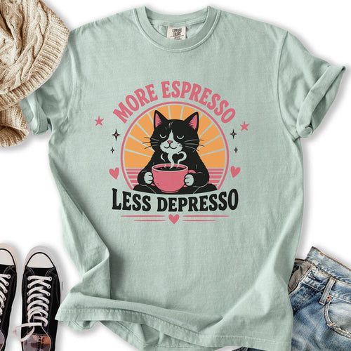 More Espresso Black Cat Relaxed Tee