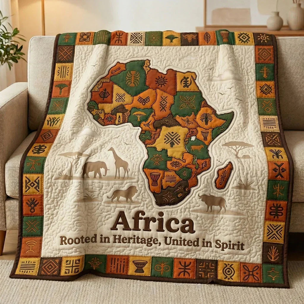 Africa Heritage Spirit Quilt Blanket