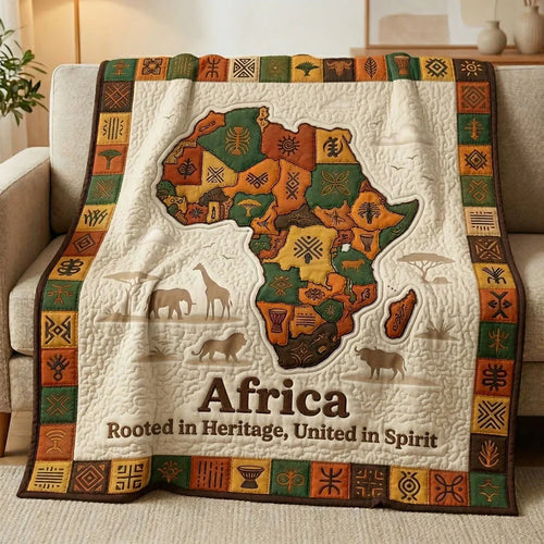 Africa Heritage Spirit Quilt Blanket