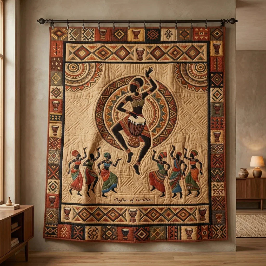 African Heritage Quilt Blanket
